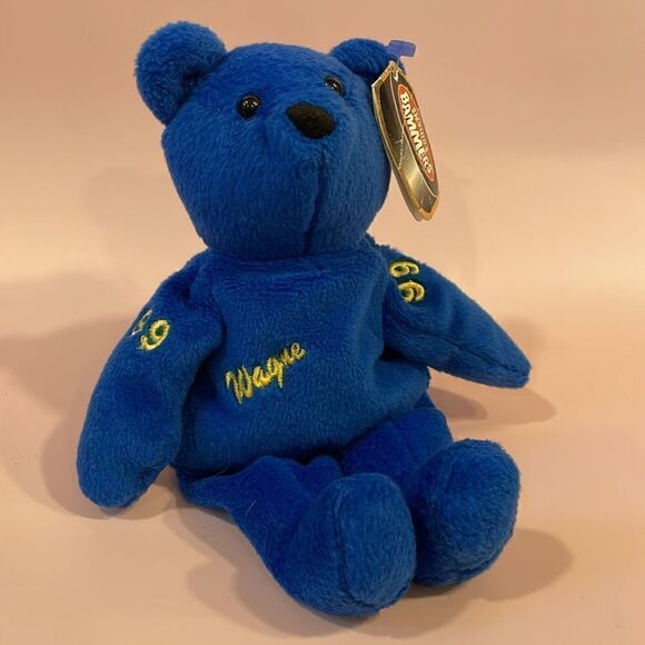 Salvino's Bammers Wayne Gretzky Bear 1999 with Tags Excellent Condition Yellow - Picture 6 of 11